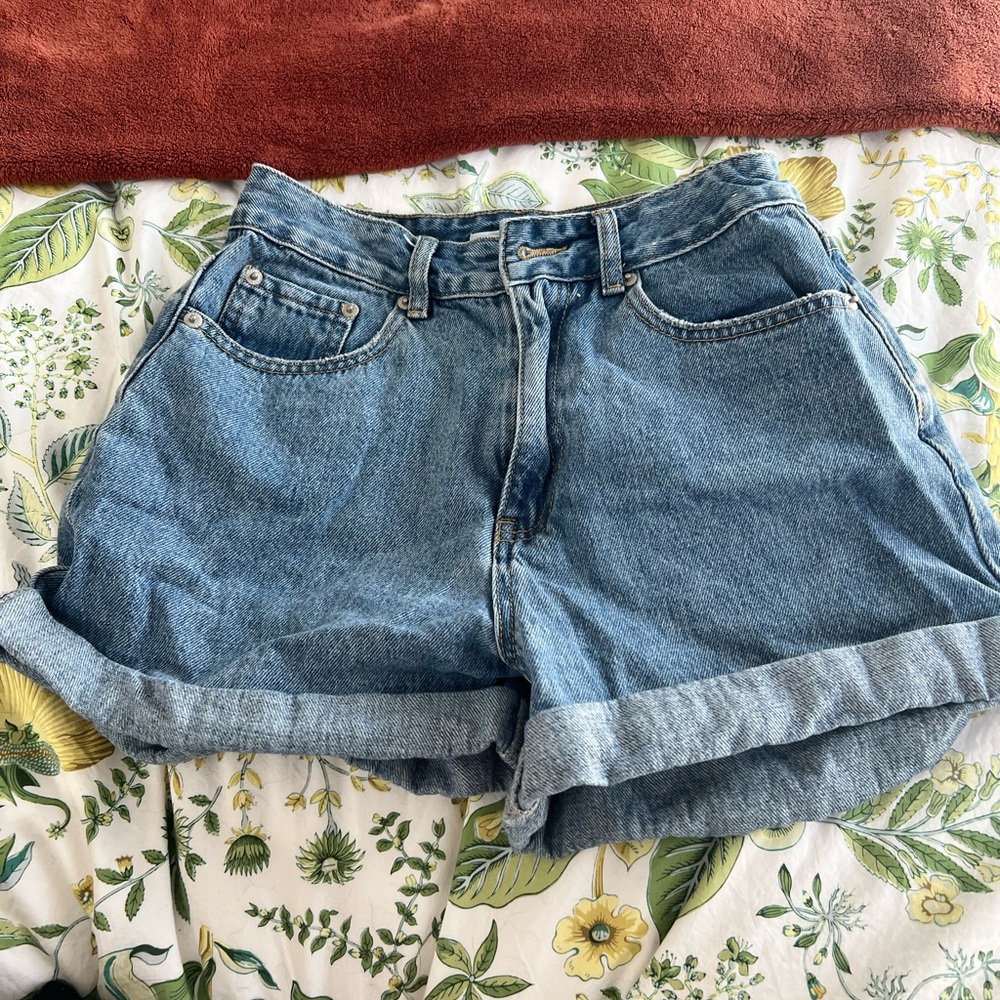 Glassons Light Blue Rolled Hem Denim Shorts